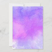 Über den Mond Dreamy Girl Dusche Einladung (Rückseite)