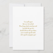 Über den Mond Einladung (Rückseite)