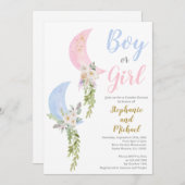 Über den Mond Einladung (Vorne/Hinten)