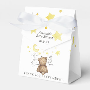 Über Den Mond Teddybär-Baby-Party Geschenkschachtel