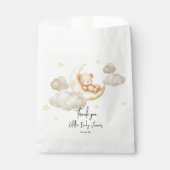Über den Mond Teddybär-Baby-Party  Geschenktütchen (Vorderseite)