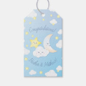 Über den Mond und die Sterne Geschenkanhänger (Vorderseite)