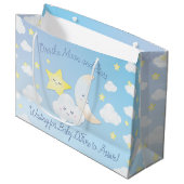 Über den Mond und die Sterne Große Geschenktüte (Vorderseite Schrägansicht)