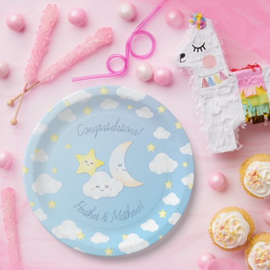 Über den Mond und die Sterne Pappteller (Party)