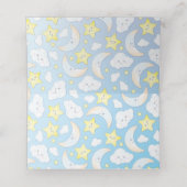 Über den Mond und die Sterne Platzkarte (Innenseite Aufgefaltet)