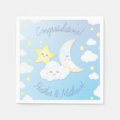 Über den Mond und die Sterne Serviette (Vorderseite)