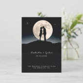 Über den Mond und die Sternenhimmel Menükarte (Stehend Vorderseite)