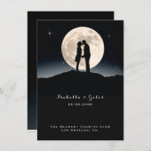 Über den Mond und die Sternenhimmel Menükarte (Vorne/Hinten)