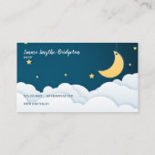 Über den Mond und die Wolken Visitenkarte (Rückseite)