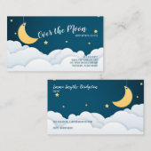 Über den Mond und die Wolken Visitenkarte (Vorne/Hinten)