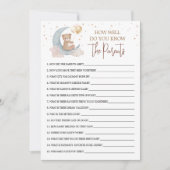 Über den Mond Wie gut kennen Sie die Elternkarte? Einladung (Vorderseite)