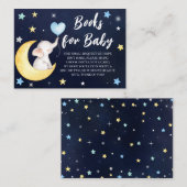 Über den Mondbüchern für die Babyumschließkarte Begleitkarte (Vorne/Hinten)