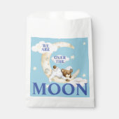Über den Moon Boy Baby Shower Fvor Bag Geschenktütchen (Vorderseite)