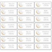 Über den Moon Guest Address Envelope Stickers Aufkleber (Vorderseite)