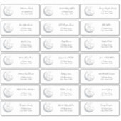 Über den Moon Guest Address Envelope Stickers Aufkleber (Vorderseite)