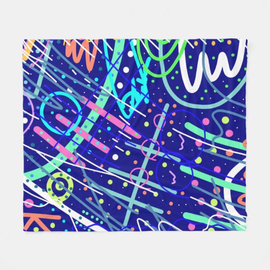 Über den nächtlichen Himmel Fleecedecke (Vorderseite (Horizontal))