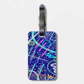 Über den nächtlichen Himmel Gepäckanhänger (Rückseite vertikal)