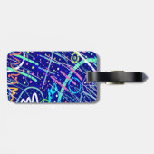 Über den nächtlichen Himmel Gepäckanhänger (Rückseite horizontal)