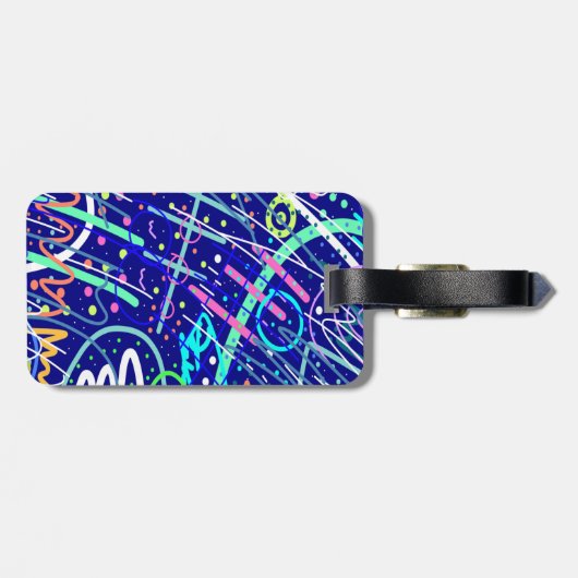 Über den nächtlichen Himmel Gepäckanhänger (Rückseite horizontal)