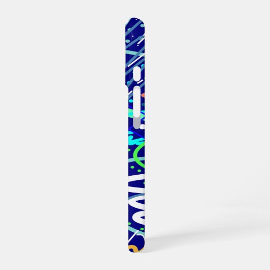 Über den nächtlichen Himmel iPhone 16 Hülle (Linke Seite)