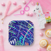 Über den nächtlichen Himmel Pappteller (Party)