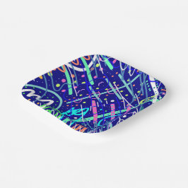 Über den nächtlichen Himmel Pappteller