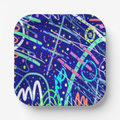 Über den nächtlichen Himmel Pappteller (Vorderseite)