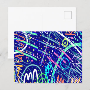 Über den nächtlichen Himmel Postkarte