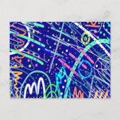 Über den nächtlichen Himmel Postkarte (Vorderseite)