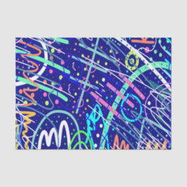 Über den nächtlichen Himmel Seidenpapier