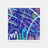 Über den nächtlichen Himmel Serviette (Vorderseite)