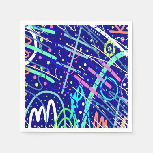 Über den nächtlichen Himmel Serviette (Vorderseite)