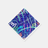 Über den nächtlichen Himmel Serviette (Ecke)