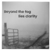 Über den Nebel hinaus ist Klarheit Fliese (Vorderseite)