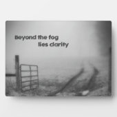 Über den Nebel hinaus ist Klarheit Fotoplatte (Vorderseite)