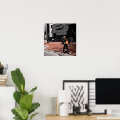 Über den Platz Poster (Heimbüro)