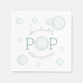 Über den Pop Bubbles Baby Dusche Serviette (Vorderseite)
