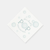 Über den Pop Bubbles Baby Dusche Serviette (Ecke)