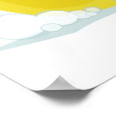 Über den Pop Rubber Duck Bubble Baby Shoster Poster (Ecke)