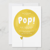 Über den Pop Schwangerschaft Ankündigung (Vorderseite)