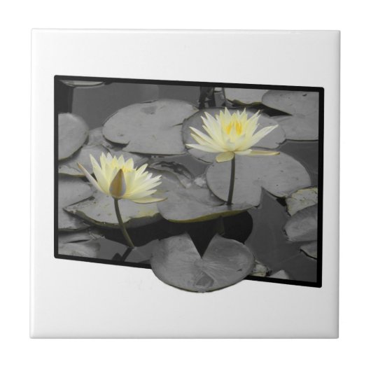 Über den Rahmen hinaus blühen Fliese (Vorderseite)