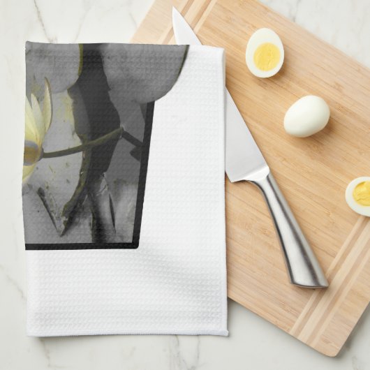 Über den Rahmen hinaus blühen Geschirrtuch (Viertel Falte)