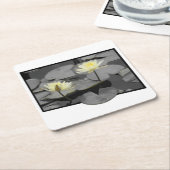 Über den Rahmen hinaus blühen Rechteckiger Pappuntersetzer (angewinkelt)