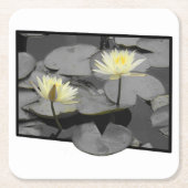 Über den Rahmen hinaus blühen Rechteckiger Pappuntersetzer (Vorderseite)