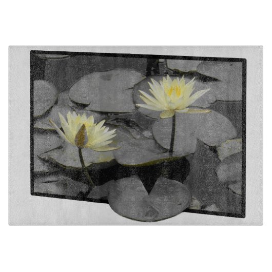 Über den Rahmen hinaus blühen Schneidebrett (Vorderseite)