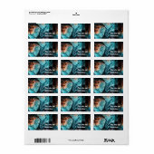 Über den Raum hinweg Adressaufkleber (Vorne)