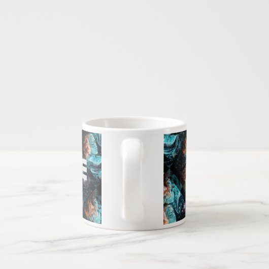 Über den Raum hinweg Espressotasse (Rückseite)