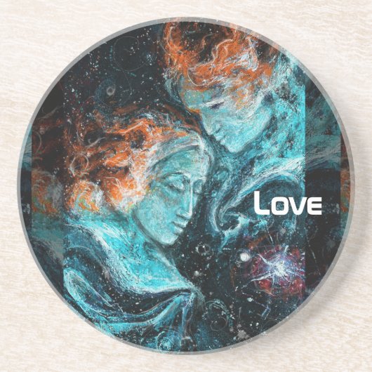 Über den Raum hinweg Getränkeuntersetzer (Vorne)