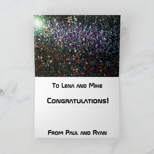 Über den Raum hinweg Karte (Innenseite)