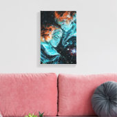 Über den Raum hinweg Leinwanddruck (Insitu (Wohnzimmer))